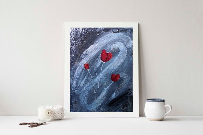 Abstract Floral Painting Canvas Medical Office Decoration Wall Hanging Wedding Gift Ideas Modern Minimal Furniture With adamslearn