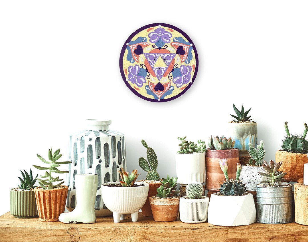 Hand Painted Mandala Art Calming Bedroom Art Meaningful Etsy