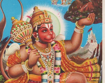 Jai Hanuman – indyjski druk religijny w stylu vintage
