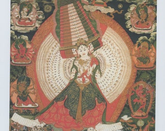 Sitatapatra - Contemporary print of vintage Nepalese thanka.