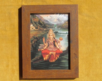 Framed 1990's Card Ganga Devi.