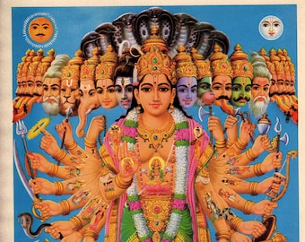 Virat Swaroop ... Vintage Indian Hindu print.
