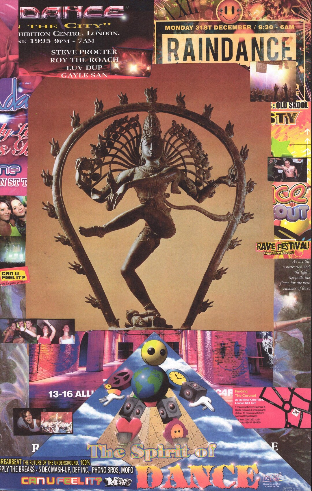 Collage Art ... Shiva Rave #3. - Etsy