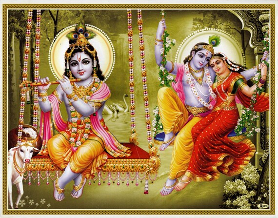 クリシュナアート、クリシュナとラーダーヴィンテージスタイルの