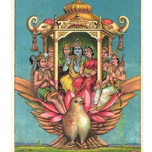 Laxmi  ビンテージのインド版画の現代的な復刻版。 - Etsy 日本