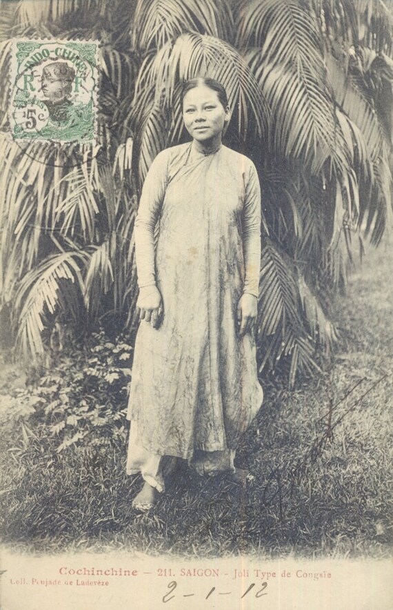 Vietnam Indochina Antique Postcard Cochinchine Joli Etsy