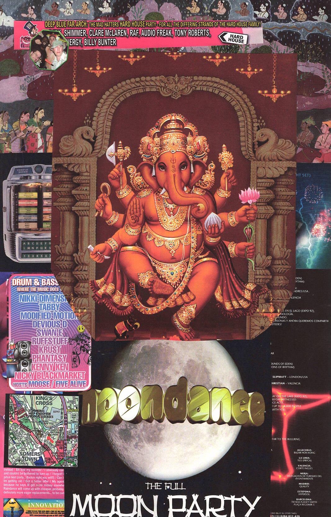 Collage Art ... Ganesh Rave #4. - Etsy
