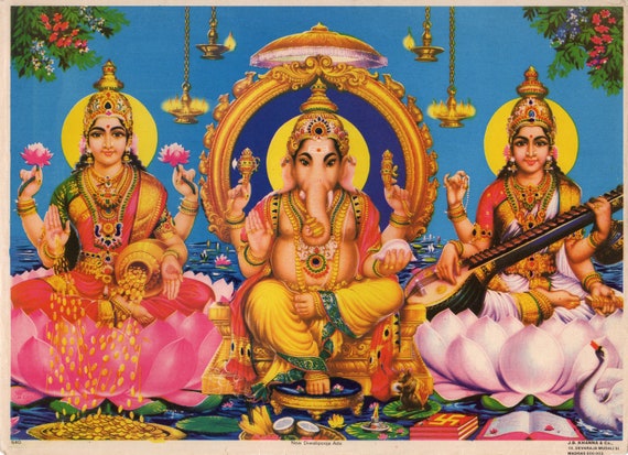Lakshmi/ganesh ... New Diwalipooja Ada ... Large Vintage - Etsy Ireland Lakshmi/ganesh ... New Diwalipooja Ada ... Large Vintage - Etsy Ireland