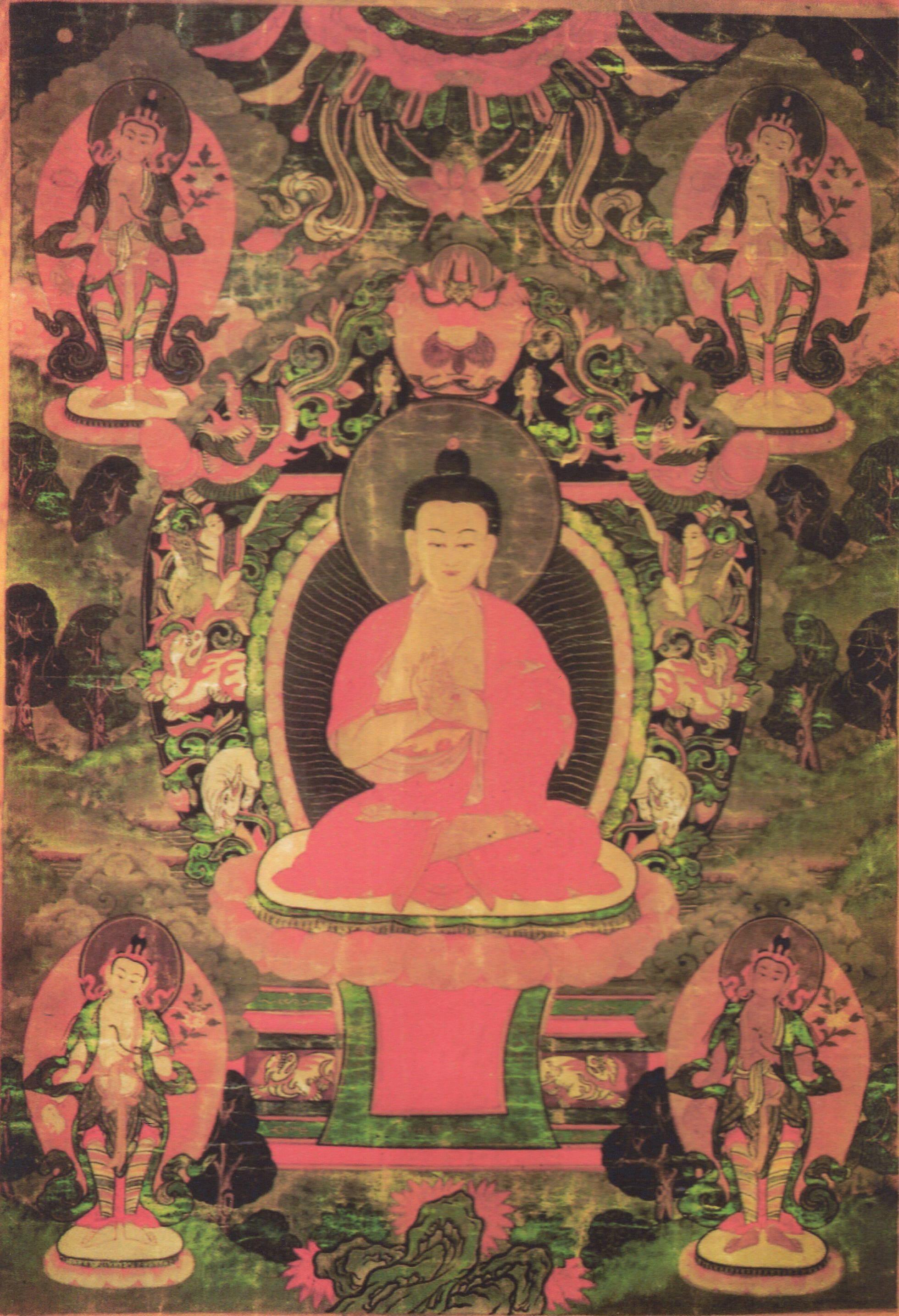 仏陀 - ヴィンテージのチベットタンカの現代版画。 - Etsy 日本