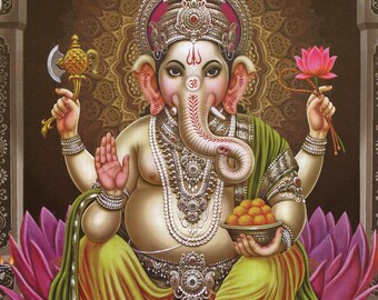 ガネーシャ…ビンテージスタイルのインドのヒンドゥー教の信仰の