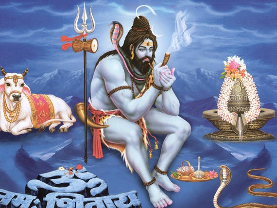 シヴァ　特大ポスター　額縁付き　　　ビンテージポスター France ウォールポスターヴィンテージ 大和店・reload店