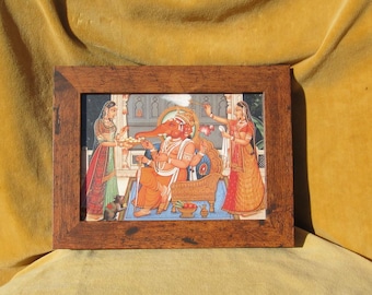 Framed 1990's Card of Ganesh.