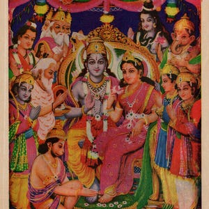 Rama ... Vintage Indian devotional print