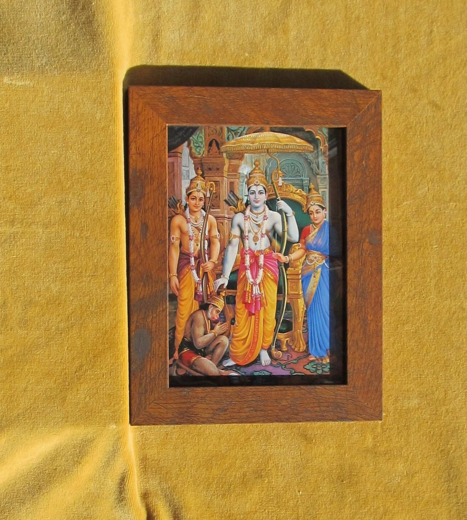 Framed 1990's Card of Lord Rama. - Etsy