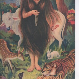 Akka Mahadevi ... Contemporary reprint of vintage Indian print. image 3