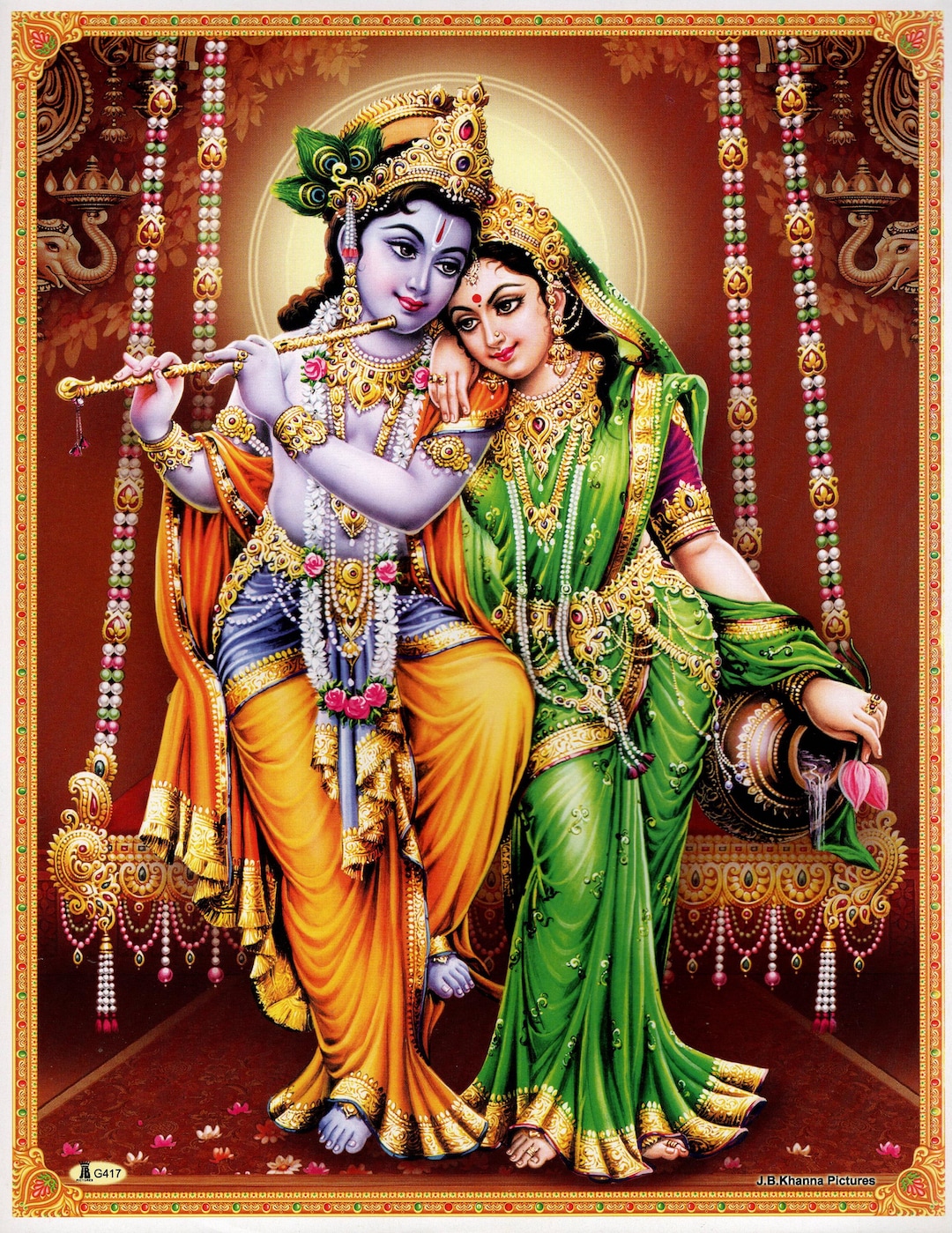 クリシュナアート、クリシュナとラーダーヴィンテージスタイルの