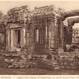 Antike Postkarte - Ruine D'Angkor.