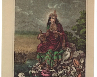 Laxmi ... Współczesny reprint indyjskiej grafiki.