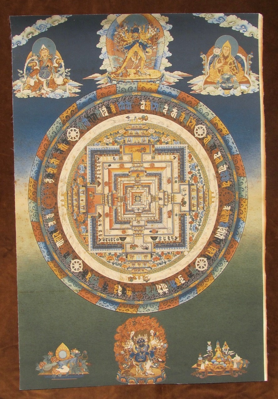 Mandala - very Large Tibetan Thanka Printed on Thicker Paper. - Etsy