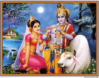 クリシュナアート、クリシュナとラーダーヴィンテージスタイルの