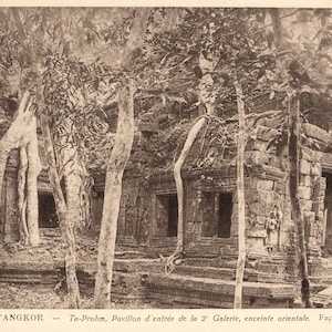 Antike Postkarte - Ruine D'Angkor.