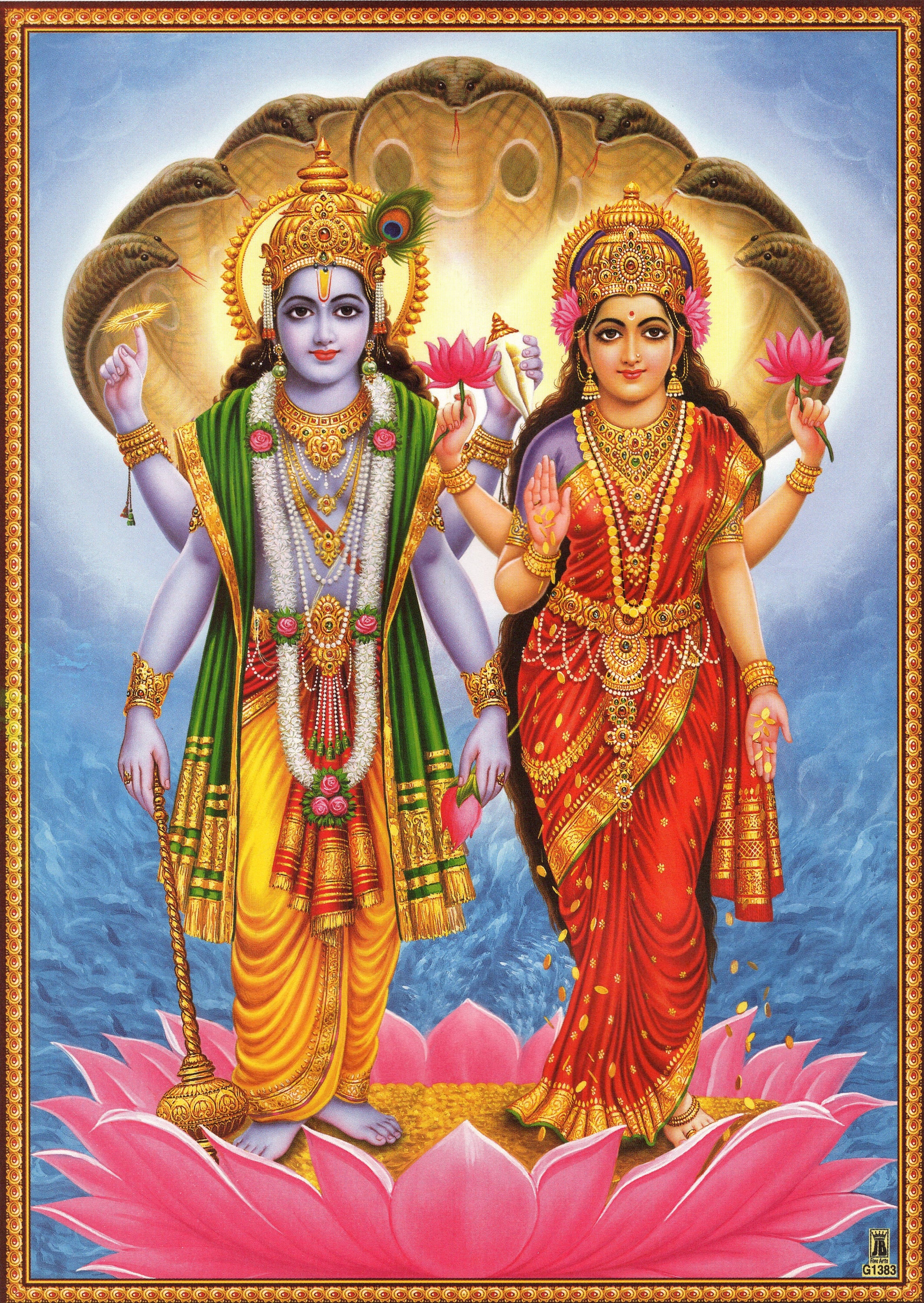 Vishnu laxmi photo discount