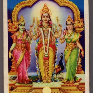 Kalyana Murugan ... Vintage Indian print.