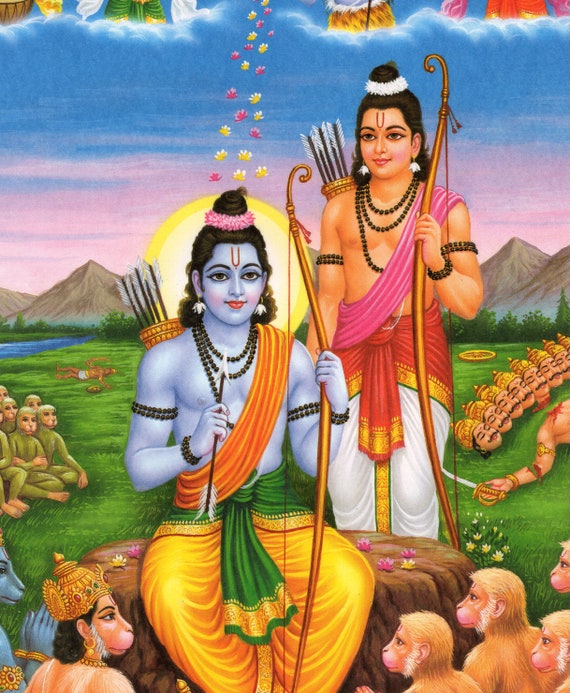 Hare Krishna Hare Rama Paper Print - Religious posters in India