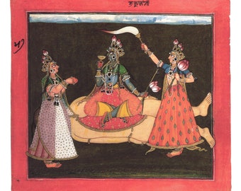 Bhadrakali ... Contemporary reprint of vintage Indian painting.