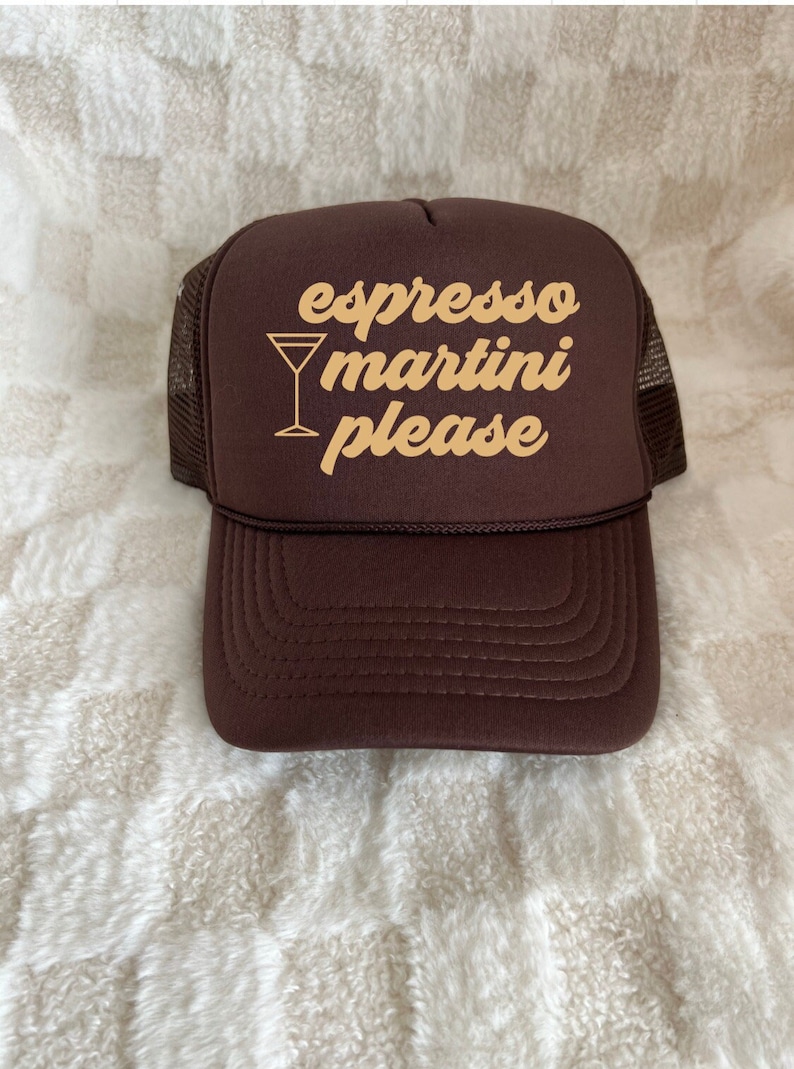 Espresso Martini Trucker Hat, Bachelorette Hat, Nashville Trucker Hat