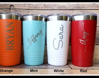 custom coffee tumbler etsy