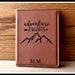 Passport Cover, Leather, Adventure Awaits, Personalized Passport, Custom, Travel Documents Case, Bride, Groom Gift, Anniversary, Christmas 