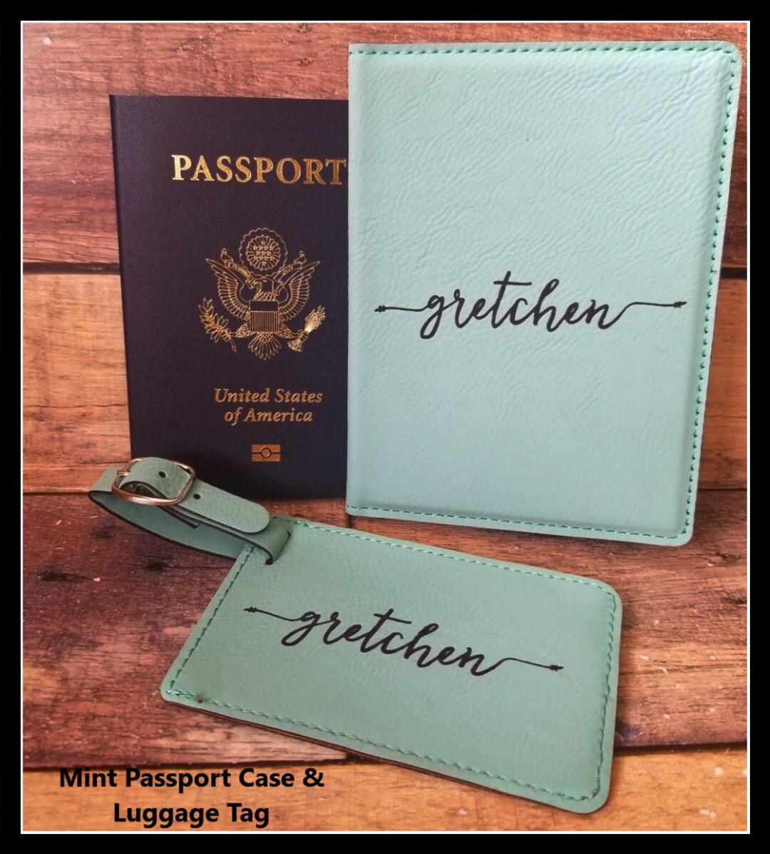 passport cover luggage tag set