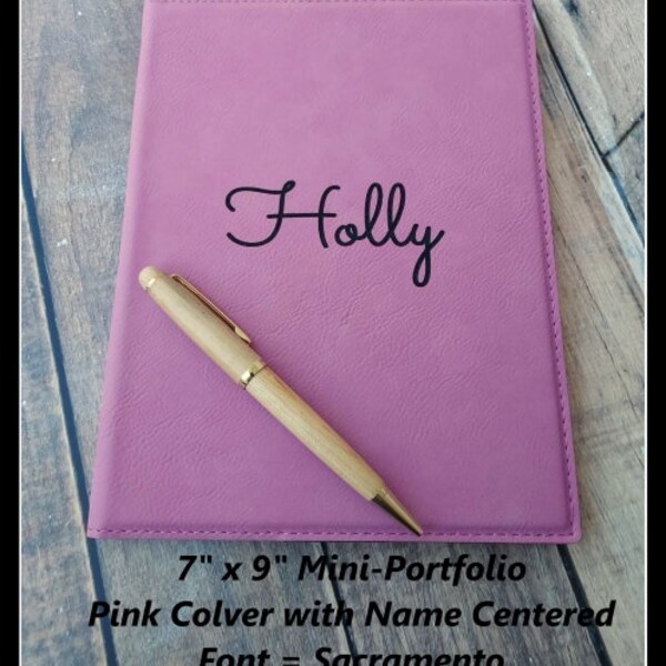 7” X 9” Padfolio Etsy