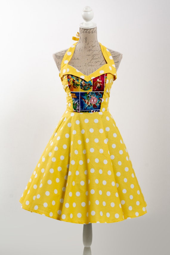 polka dot rockabilly dress