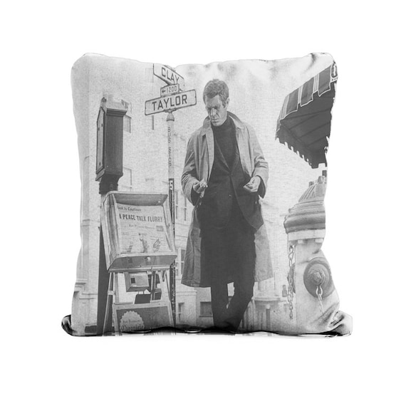 Steve McQueen Smoking King of Cool Stretched Canvas Movie Wall Art Poster Print