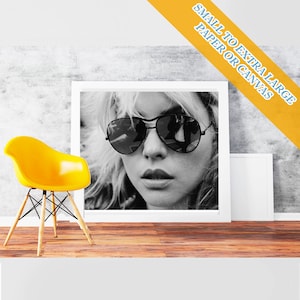 Blondie debbie harry - film Wall Art Print POster gerold katoen Matt Canvas Hollywood&#39;s Golden Age beroemde filmsterren foto