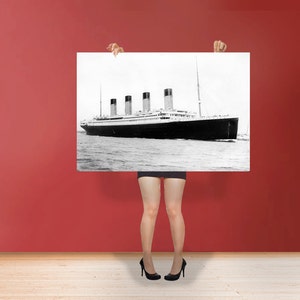 RMS Titanic Poster laminado arte impresión del trazador de líneas británico del pasajero / de la nave que se hundió en el océano Atlántico Norte foto