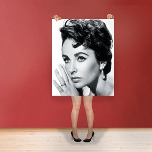 Elizabeth Taylor Wall Art Print Hollywood&#39;s Golden Age Most Famous Film Stars Photo