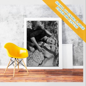 Brigitte Bardot Donkey - Classic Print Poster Rolled Wall Art Print POster Rolled - French former actress, singer and fashion  Photo