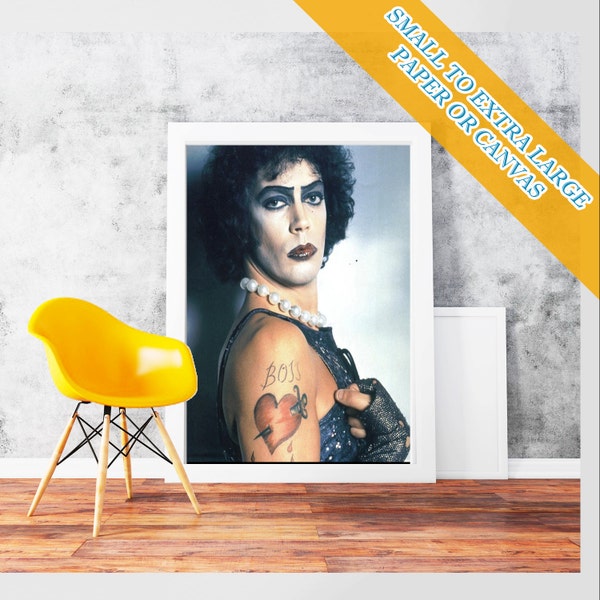 Rocky Horror Picture Show Tim Curry  frank n furter - Wall Art Print POster Rolled  Hollywood's Golden Age Famous Film Stars Photo