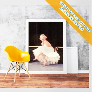 marilyn monroe Ballet - Classic Art Print Poster Rolled Cotton Matt Canvas Wall Art Photo