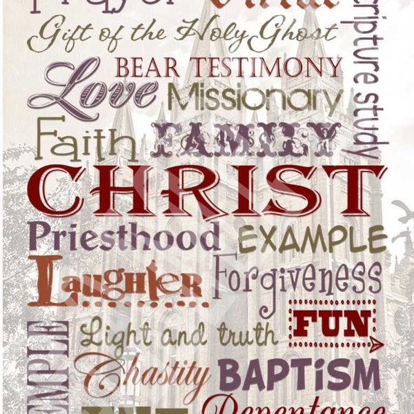 Lds Subway Art - Etsy