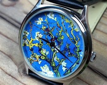 Van Gogh Starry Night Watch, Free shipping, Wrist Watch, Watches, Wristwatch, Ladies Watch, Anniversary Gift, Gift Ideamontre hommeuhr