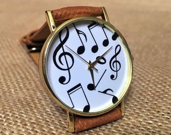 Music watch, Engraved watch, montre homme, armbanduhr, watches for men, watches for women, Watch for men, musicians watch, anniversary gift