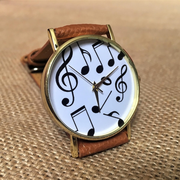 Music watch, Engraved watch, montre homme, armbanduhr, watches for men, watches for women, Watch for men, musicians watch, anniversary gift