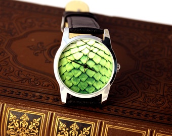 Watch Dragon egg, Game of Thrones inspired watch, green dragon eggmontre hommerelojes hombreuhr, orologio