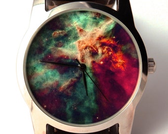 Wrist watch Nebula Hubble space photo, unisex watch, women watch, men wrist watchmontre hommerelojes hombreuhr, orologio