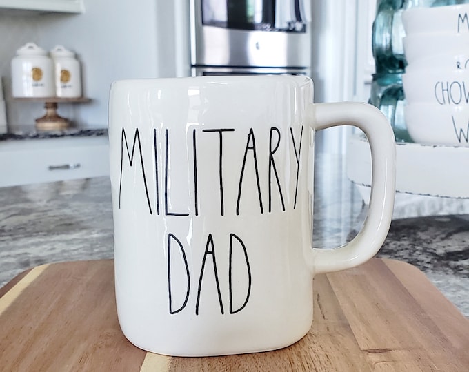 rae dunn military dad mug