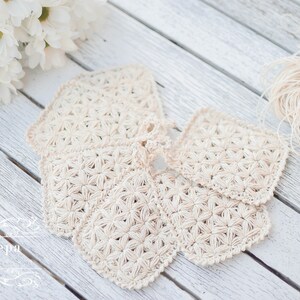 Eco Chic | Zero Waste Hemp Dishcloth | Reusable Hemp Sponge | Crochet Kitchen Dishcloth | Eco Cleaning image 5